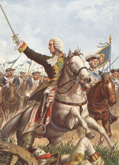 تشارلز إيمانويل الثالث في معركة غواستالا عام 1734 بواسطة تانكريدي سكاربيللي