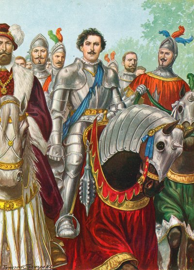 Ettore Fieramosca بعد معركة بارليتا عام 1503 بواسطة تانكريدي سكاربيللي