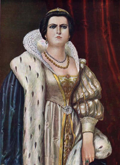 صورة لوكريزيا بورجيا (لوكريس بورجيا) (1480 - 1519) رسم توضيحي لتانكريدي سكاربيللي (1866-1937) من "ستوريا ديتاليا" (تاريخ إيطاليا) بواسطة باولو جيوديسي بواسطة تانكريدي سكاربيللي
