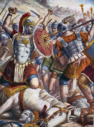 العصور الرومانية القديمة: غزا الجنرال الروماني لوكولوس (115-67 قبل الميلاد) تيغران الثاني والجيوش البونتيك والأرمينية واستولى على تيغرانوسيرت (تيغرانوكيرت أو تيغرانوسيرتا) التي نهبها ، أرمينيا ، 6 أكتوبر 69 قبل الميلاد (الحروب الشرقية: الجنرال الروماني لوك بواسطة تانكريدي سكاربيللي