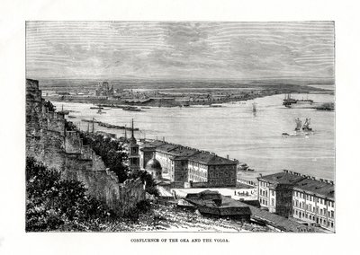 التقاء أوكا وفولجا ، روسيا ، 1879 بواسطة تايلور