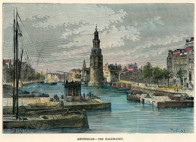 The Kalkmarkt ، أمستردام ، هولندا ، c1880. بواسطة تايلور