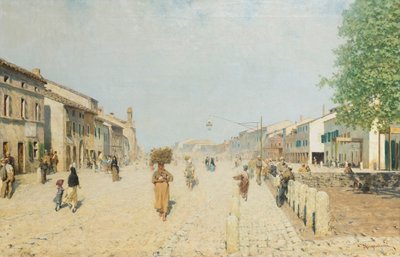 ضاحية بورتا أدريانا في رافينا بواسطة Telemaco Signorini