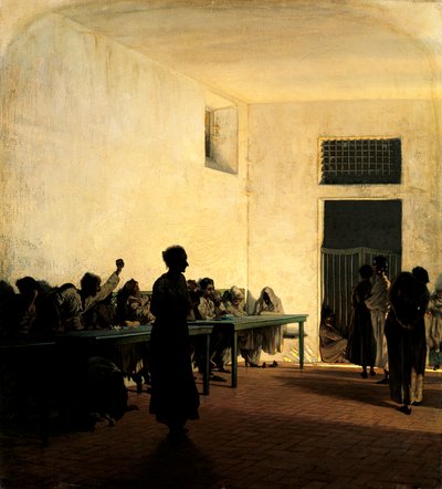 جناح النساء في St Bonifazio في فلورنسا بواسطة Telemaco Signorini (1835-1901) بواسطة Telemaco Signorini