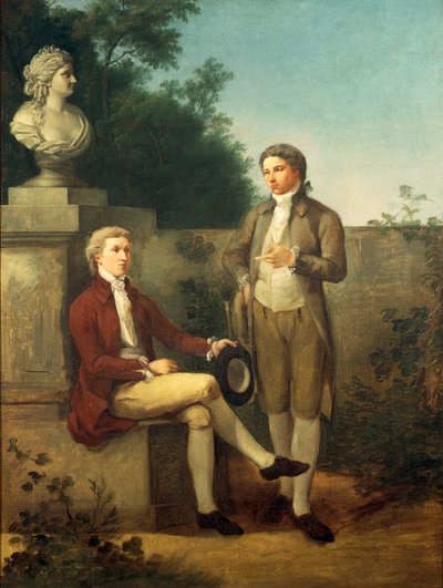 صورة لشابين في الحديقة ، بواسطة تيودورو ماتيني (1754-1831) ، زيت على قماش بواسطة تيودورو ماتيني