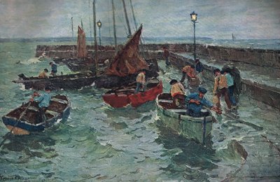 مشهد الميناء ، ج .1915 بواسطة تيريك ويليامز