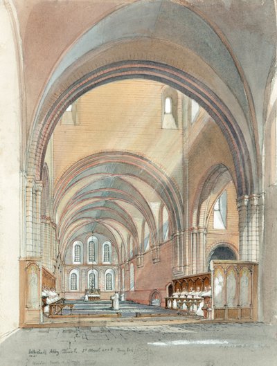 جوقة كنيسة Lilleshall Abbey ، القرن الثالث عشر ، c1990-2010 بواسطة تيري بول