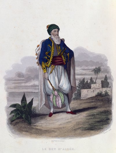 حسين باشا (1765-1838) ، داي داي الجزائر (1818-30) ، 1846 بواسطة Th. Guerin