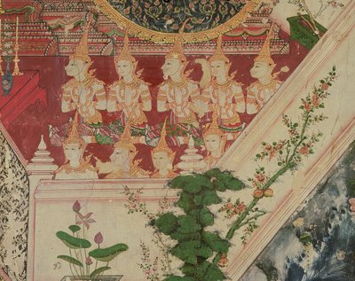 كائنات خارقة في العشق ، وات Suwannaram ، Thonburi ، 1831 بواسطة المدرسة التايلاندية