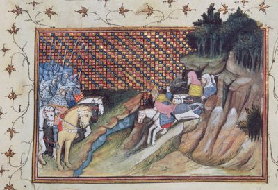 Harl 1319 f.9 MacNamara ، الزعيم الأيرلندي يأتي للتشاور مع إيرل غلوستر ، من 