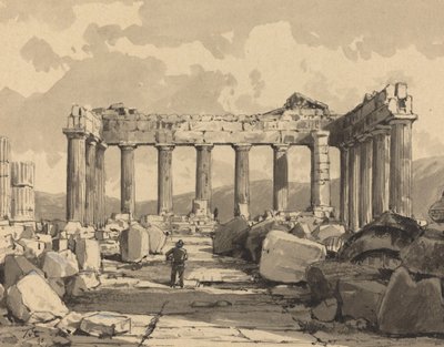 بارثينون ، من الداخل ، 1890. بواسطة Themistocles من الكسارة الزاوية