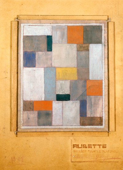 Aubette ، تصميم المرحلة ، لـ Le Plafond ، 1926 بواسطة ثيو فان دوسبرغ