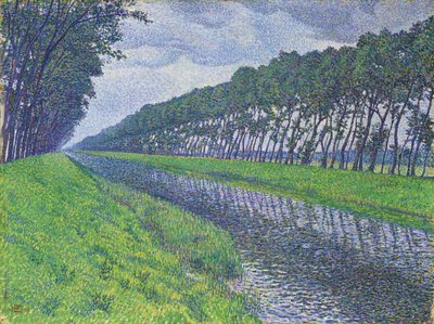 القناة في فلاندرز. القناة في فلاندرز في طقس حزين ، 1894 بواسطة Théo van Rysselberghe