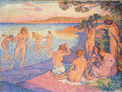غروب الشمس؛ الساعة الحارقة ، 1897 بواسطة Théo van Rysselberghe