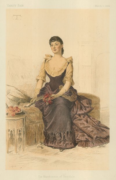 مارشيد تويدال ، 1 مارس 1884 ، فانيتي فير كارتون بواسطة ثيوبالد شارتران