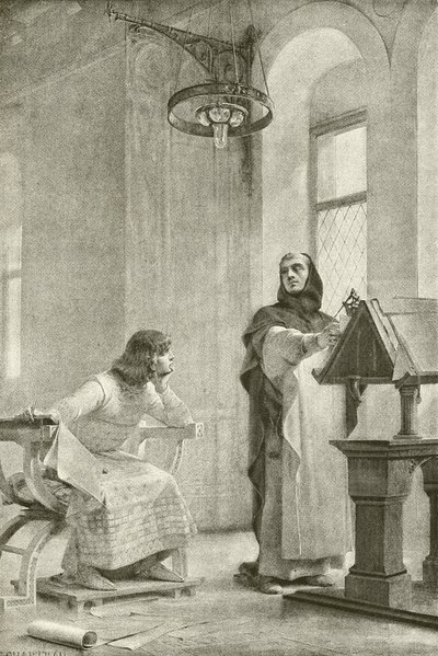 تعليم لويس التاسع (الحفر) بواسطة ثيوبالد شارتران