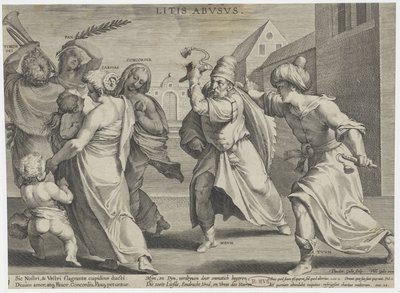الأنانية تهدد الفضائل إساءة التقاضي (عنوان السلسلة) Litis Abvsvs (عنوان السلسلة على الكائن) بواسطة ثيودور جالي