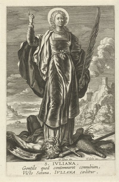 هيليج جوليانا S. Juliana (العنوان على الكائن) المؤنث Heiligen (عنوان المسلسل) مرآة مضيئة عذراء (عنوان المسلسل) بواسطة ثيودور جالي