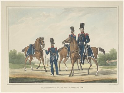 ميليشيا على ظهور الخيل من لاهاي ، 1830 Schutterij te Paard van s 