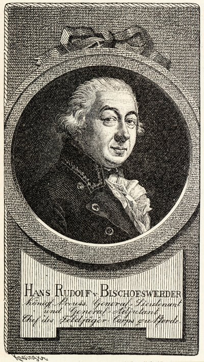 يوهان هانز رودولف فون بيشوفويردر 1741-1803. بواسطة ثيودور كنيسينج