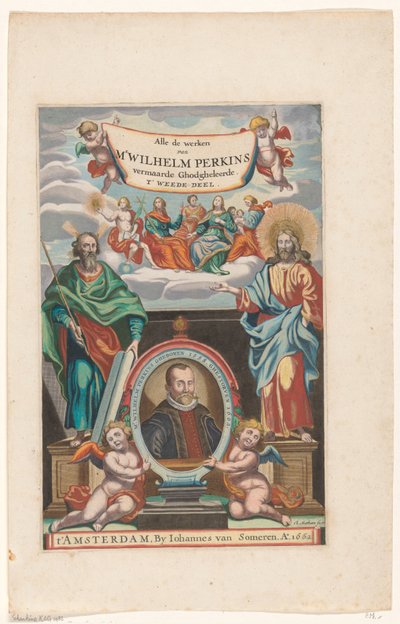 صورة وليام بيركنز صفحة العنوان لـ: William Perkins ، جميع الأعمال. الجزء الثاني 1662 بواسطة جوانس فان سومرين