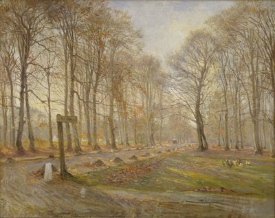 أواخر يوم الخريف في Jægersborg Deer Park ، شمال كوبنهاغن ، 1886 بواسطة تيودور فيليبسن