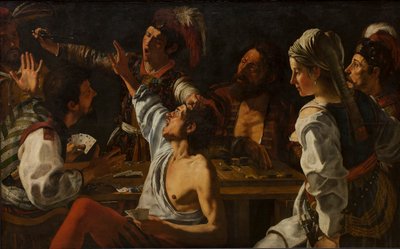 لاعبي الورق والطاولة. القتال على البطاقات ، ج. 1620-30 (زيت على قماش) بواسطة روايات ثيودور