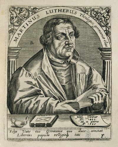 لوثر ، مارتن (1483-1546). مصلح ديني ألماني. نقش. إسبانيا. مدريد (مجتمع مستقل). مدريد. مكتبة الوطنية بواسطة ثيودور دي بري