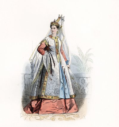 Roxelane أو Russelazie ، أو Hurrem (nee Anastasia Lisovska ، حوالي 1500-1558) ، العبد وزوجة سليمان الأول العظيم (1494-1566) - روكسيلانا ، زوجة السلطان سليمان القانوني ، بعد ثيودور دي بري بواسطة ثيودور دي بري