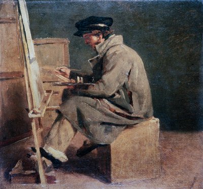 فنانون صغار على مرسمه بواسطة ثيودور (Attr. To) Gericault