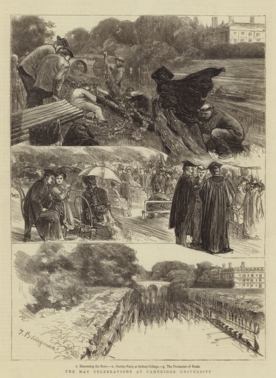 احتفالات مايو في جامعة كامبريدج بواسطة Theodore Blake Wirgman