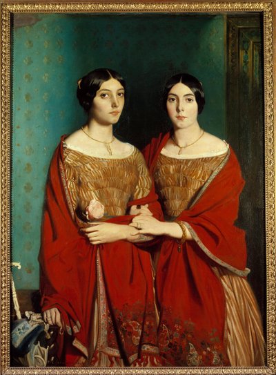 قالت الآنسة شاسيرو الأختان. صورة أديل (1810-1869) وألين (1822-1871) أخوات الفنان. لوحة لثيودور تشاسيرو (1819-1856) بواسطة تيودور شاسريو