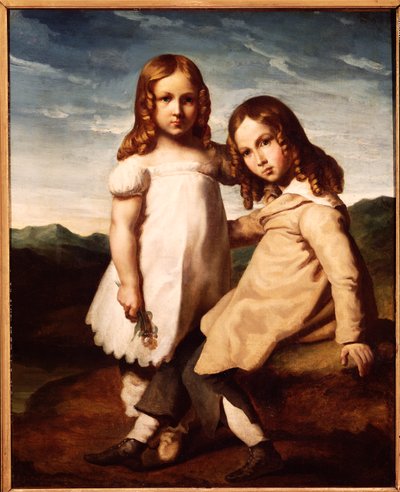 ألفريد ديدرو (1810-1860) كطفل مع أخته ، إليزابيث ، 1816-1717 بواسطة ثيودور جيريكولت