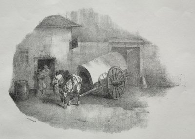 سحب حصان العربة من الطمي بواسطة جيهوت