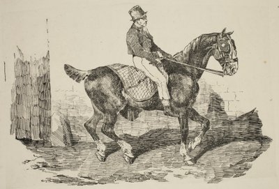 جيريكولت - حصان عربة يمتطيه حصان صغير، 1820 بواسطة ثيودور جيريكولت