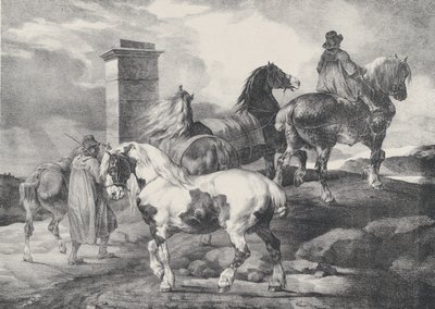ذهاب الخيول إلى معرض ، 1821 بواسطة ثيودور جيريكولت