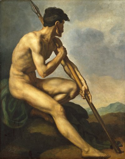 محارب عاري برمح ، ج. 1816. بواسطة ثيودور جيريكولت