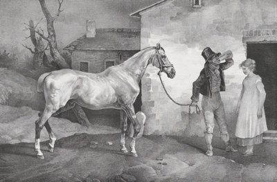 الحصان القديم عند باب النزل ، 1822. بواسطة ثيودور جيريكولت