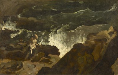 حطام السفينة على الشاطئ ، c.1822-3 (زيت على ورق مثبت على قماش) بواسطة ثيودور جيريكولت