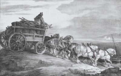 عربة الفحم [كذا] ، 1821. بواسطة ثيودور جيريكولت