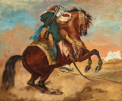 ركب الترك على حصان كستنائي ملون ، ج. 1810 (زيت على قماش) بواسطة ثيودور جيريكولت