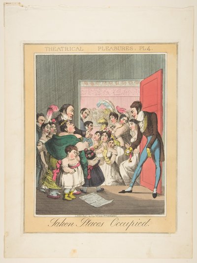 الملذات المسرحية ، اللوحة 4: الأماكن التي احتلت ، كاليفورنيا. 1835. بواسطة ثيودور لين