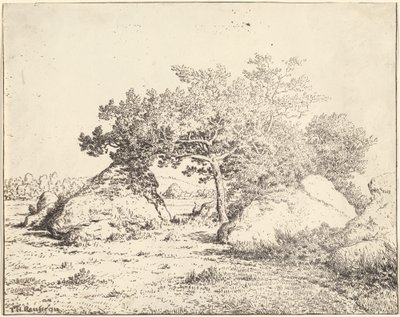 شجرة الكرز للنبات في بياو بواسطة Theodore Rousseau