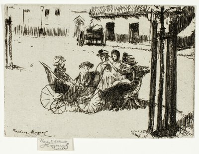 الفتيات الصغيرات و Perambulators ، تشيلسي إمبانكمينت بواسطة Theodore Roussel