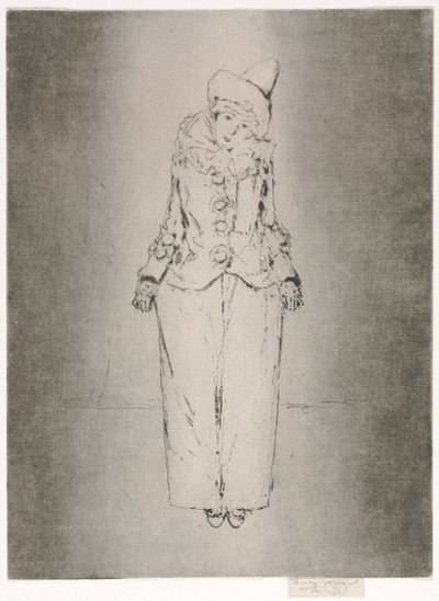 Pierrot en Pied ، صورة للسيدة AC ، 1888. بواسطة ثيودور روسيل