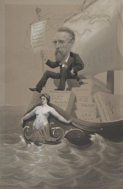 صموئيل ب. أفيري ينقل كنوزه عبر البحر ، كاليفورنيا. 1875-80. بواسطة ثيودور ويست