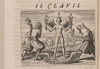 رسم إيضاحي لـ Tripvs avrevs ، أي الأكثر تحديدًا .. الجزء الكيميائيون ، 1618 بواسطة تيودور دي بري