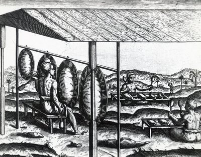 الآلات الموسيقية الجاوية ، بواسطة تيودور دي بري (1528-1598) ، نقش بواسطة تيودور دي بري
