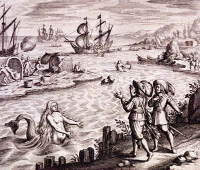 سانت جون هاربور ، نيوفاوندلاند ، 1610 ، من "Newe Weld un Americanische Historien" ، بقلم يوهان لودفيج جوتفريد ، 1631 بواسطة تيودور دي بري