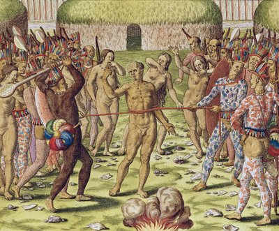 إعدام العدو من قبل الهنود الحمر ، 1562 بواسطة تيودور دي بري